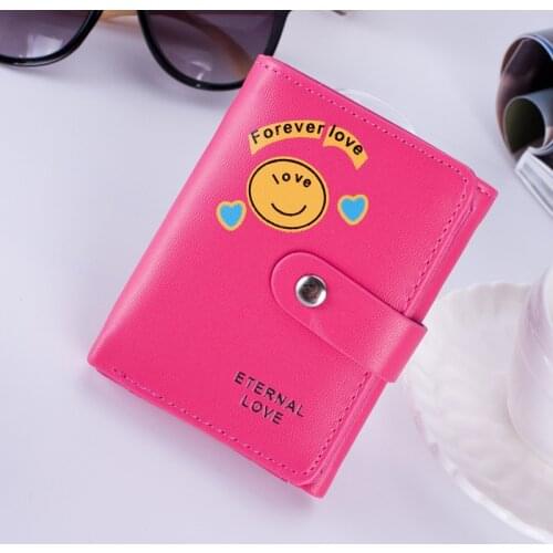 Korea Women Wallet Short Fashion Purse Cartoon Wallet Female Banknotes Student Coin Wallet Girl Coin Bag Credit Card Holder