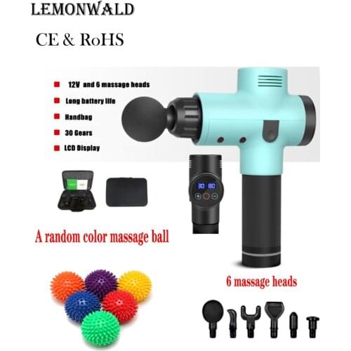 30 Speed Massage Gun Deep Tissue Percussion Pain Relief Body Neck Muscle Massag Exercising Relaxation Slim Shaping Fascia Gun