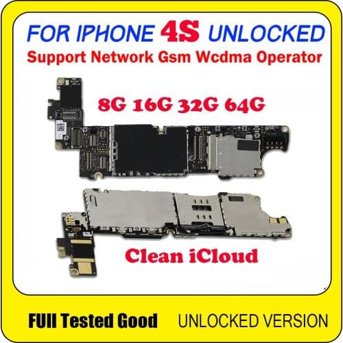 100% Test & Good Working 4s Motherboard, Unlocked Logic Boards for iphone 4s Mainboard,Cellphone Boards