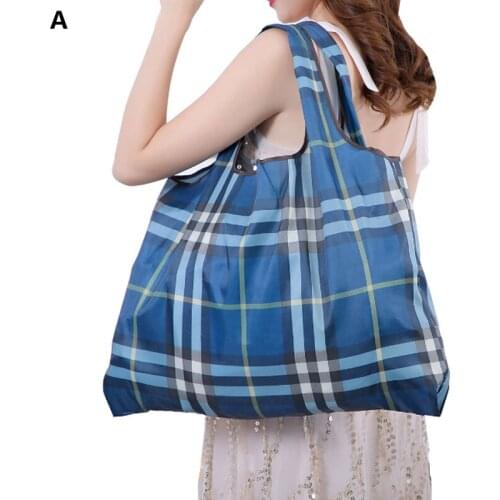 Reusable Shopping Bag Large Capacity Folding Bag Women Portable Thicken Foldable Eco Pouch Fruit Grocery Storage Bag