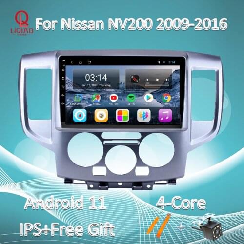 9'' Android 11 Car Radio Stereo Player GPS Navigation Multimedia For Nissan NV200 2009-2016 USB WIFI BT Quad-Core 2 DIN Carplay