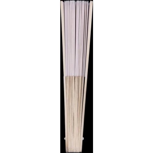 NHBR 24 pcs/lot White Folding Elegant Silk Hand Fan with Gift bag Wedding Party 21cm