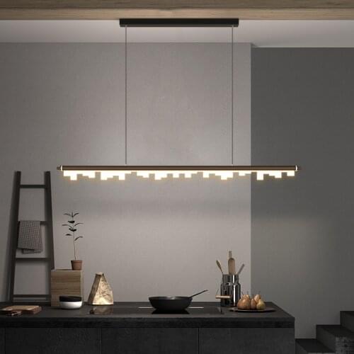 NEW LED Pendant Lamp for Dining Room Table Kitchen Office Bedroom Lustre Modern Minimalist Black Chandelier Home Decor Luminaire