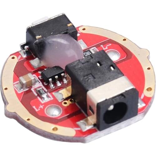 22mm 2.7V - 4.5V 3 Modes circuit driver board direct DC3.5 charging drive board for Q5 T6 18650 26650 LED Flashlight torch light