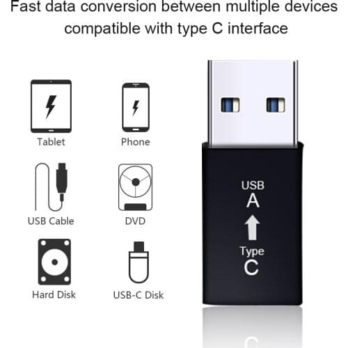 USB C Female To USB 3.0 A Male Converter Type C Connector Type-C To USB 3.0 Adapter For Huawei For Xiaomi For Samsung