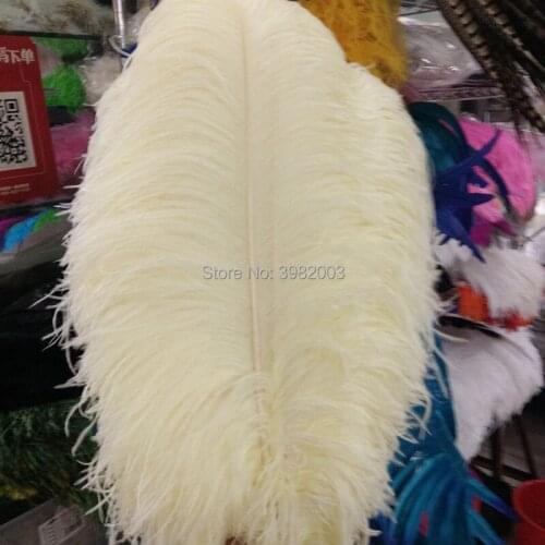 100 pcs Ivory white ostrich feathers 45-50 cm / 18-20 inches ostrich feather wedding celebration decoration