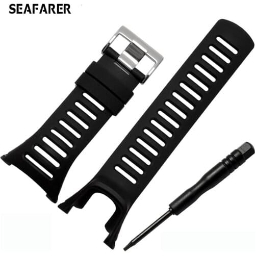 Strap For SUUNTO Ambit 1 2 3 2R 2S 24mm Mens Watch Rubber Band Screwdriver Watch Accessories