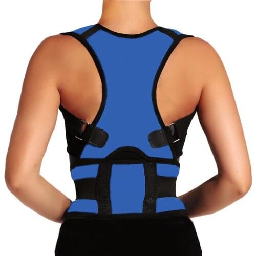 Pink Blue Posture Corrector Scoliosis Back Brace Spine Corset Belt Shoulder Therapy Support Poor Posture Correction Belt Men