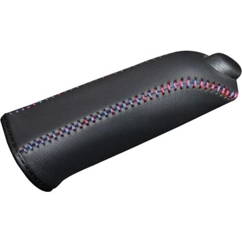 Genuine Leather Handbrake Grips for BMW F30 316i 320i 328i Natural leather cover on the handbrake car accessories interior