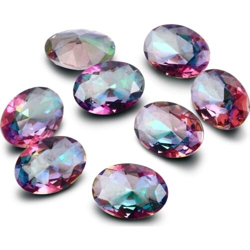 Mysterious Electric Meteorite Oval 8X10MM and 10X14MM and 13X18MM 10 DIY Bare Beads Stone Jewelry Accessories Gift