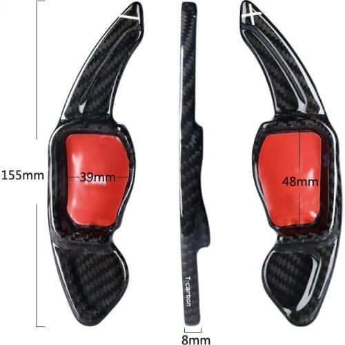 Carbon steering wheel DSG paddle shifters for skoda superb Paddle Gearbox Car Accessories Covers