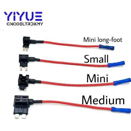 1PCS 12V MINI/SMALL/MEDIUM Auto Blade Fuse Holder Add-a-circuit Electric Appliance Piggy Back Fuses Tap