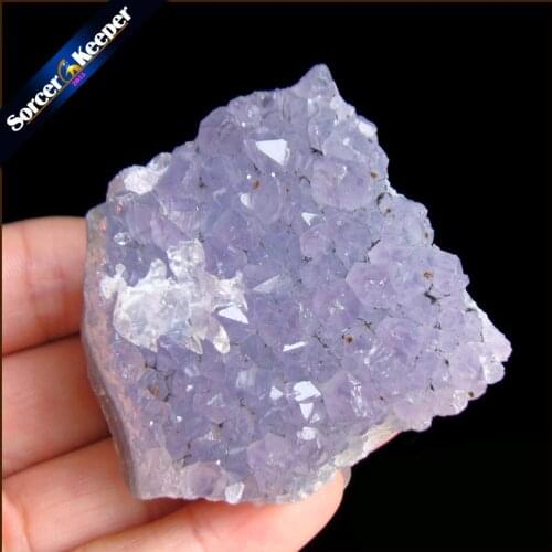 100g Natural Stone Purple Raw Amethysts Druzy Drusy Elestial Skeletal Quartz Crystal Cluster Specimen Fit Jewelry Making KS534