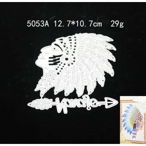 2021 Indians Metal Cutting Dies DIY Scrapbooking Paper Photo Album Crafts Knife Mould Cards Embossing Mold Stencils for Decor