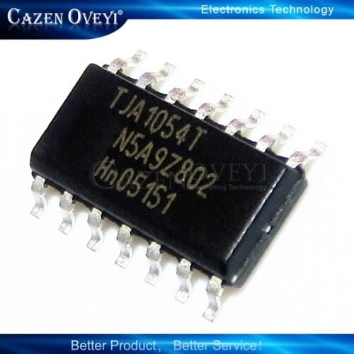 5piece New TJA1054 TJA1054T TJA1054AT TJA1054A SOP-14 Auto PC board fault tolerant CAN transceiver chip In Stock