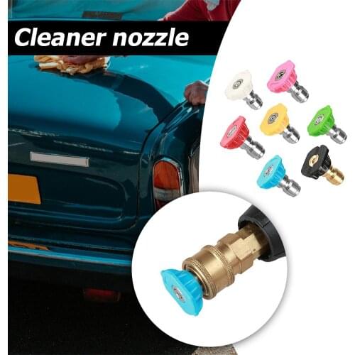 7pcs 1/4 inch High Pressure Washer Car Jet Lance Spray Nozzles Tip 7 Color MGO3 Supply Dropshipping