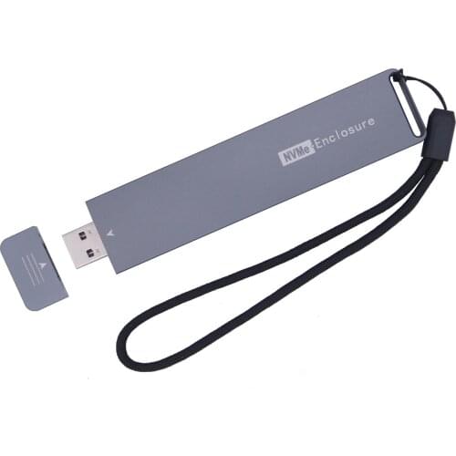 Adapter Case M.2 NVME To USB3.1 TypeA External NVME Hard Drive Box Usb2.0 Hard Drive Enclosure Magnetic Port Expansion Converter