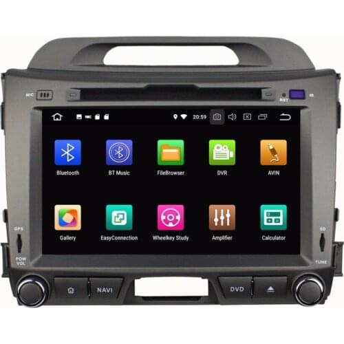 8'' Octa 8 core Android 9.0 Car Radio DVD player GPS for for KIA Sportage R Sportage 2011 2012 2013 2014 2015 4G Ram 64G ROM