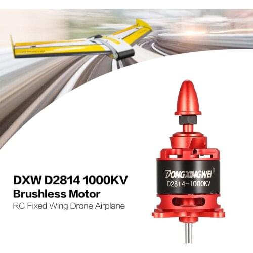 DXW A2212 2212 930KV 2-4S 3.17mm Outrunner Brushless Motor for RC FPV Fixed Wing Drone Airplane Aircraft 1060 Propeller