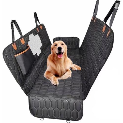 4-in-1 Car Back Seat Pet Cover Dog Rear Seat Cover Convertible Seat Mat Waterproof Seat Protector For Car Interior Accessories