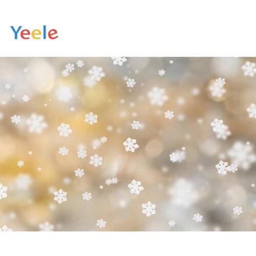 Yeele Winter Fallen Snowflake Glitter Backdrops Photography Backdrops Personalized Photographic Backgrounds For Photo Studio
