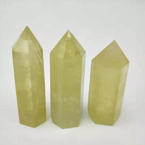 Hot sale ! Natural citrine quartz crystal wand point yellow quartz crystals point reiki healing