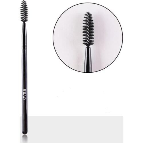 Eye Makeup Brushes Wood Handle Eyebrow Eyelash Brushes Eyes Makeup Tools Spiral Mascara Brush