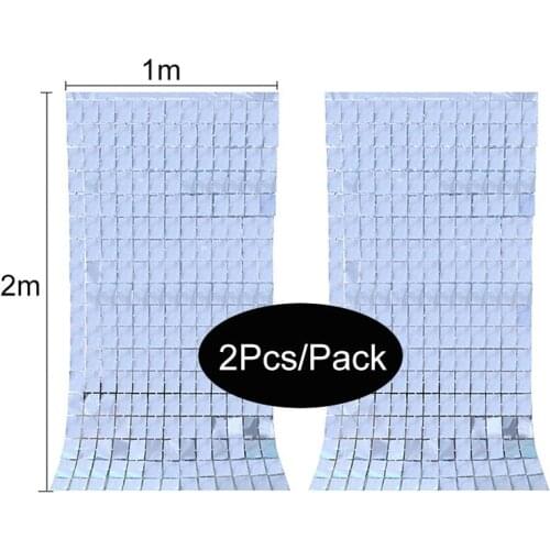 Creative Bachelorette Party Wall Decor 2pcs Square Foil Curtain Wedding Decorations Baby Shower Birthday Party Decor Backdrop
