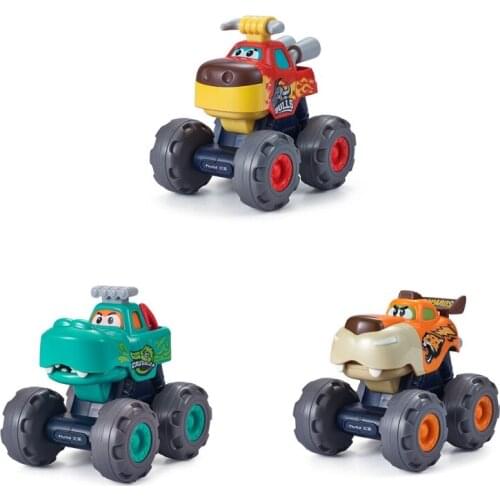 Leopard/Crocodile/Bull Inertia-Double Side Stunt Cars Kids Controlled Truck Off Road Crawler Toy for Boys and Girls