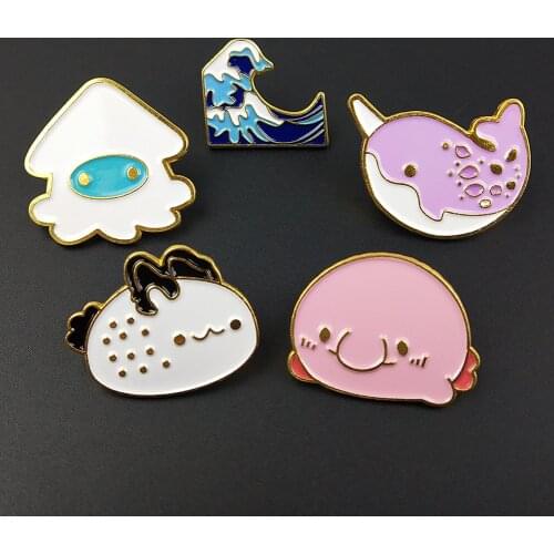Cute Enamel Pins Brooches Badges Bags Metal Pin Gifts For Friends Jewelry Brooch DIY For Clothes Backpack Hats