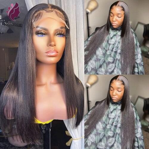 Brazilian Straight Lace Front Human Hair Wigs 13x4 Lace Frontal Wigs Preplucked Hairline 4x4 5x5 Silk Base Lace Closure Wigs