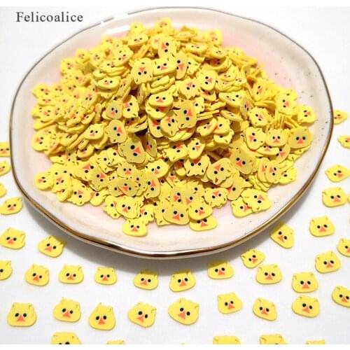 20g Polymer Hot Clay Sprinkles Chick Animal Candy Sprinkles for Crafts DIY Making Nail Slices Slimes Material