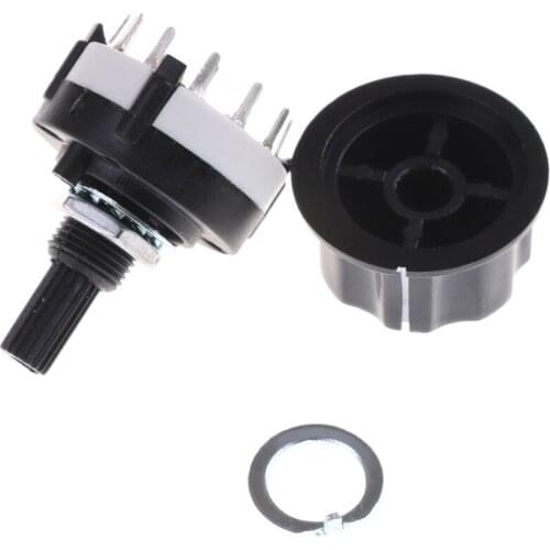 RS26 1 Pole Position 12 Selectable Band Rotary Channel Selector Switch Single Deck Rotary Switch Band Selector 1pc High-quality