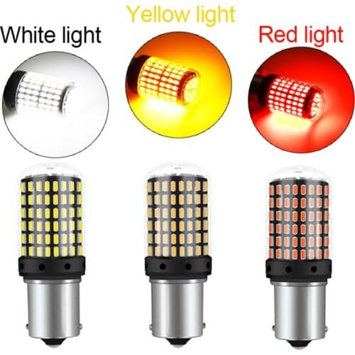 CANBUS 1156 BA15S P21W BAY15D BAU15S PY21W T20 LED 7440 W21W W21/5W LED Bulbs No Hyper Flash Auto Turn Signal Light White Amber