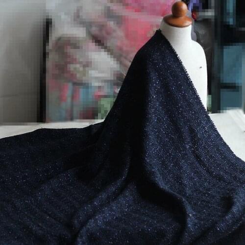 1 meter ancient style weaving tweed grid fabrics 143x100cm rough checks cloth tissue for sewing diy coat garments cloth