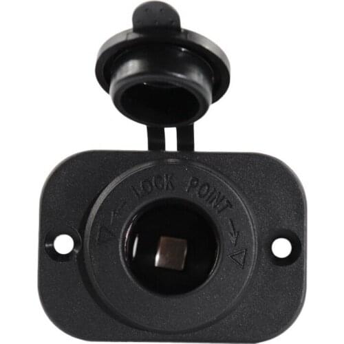 12-24V Universal Motorcycle Cigarette Lighter Socket with Mounting Panel Motorcycle Waterproof Cigarette Lighter USB