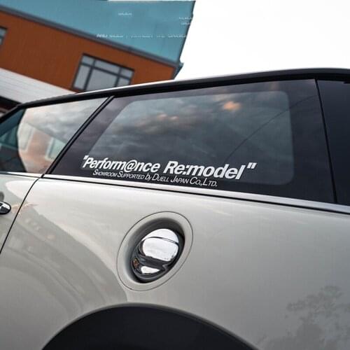 Formance Re Model Showroom Japan Stickers Graphics Vinyl Car Styling and Decals for MINI Side Window Rear Glass