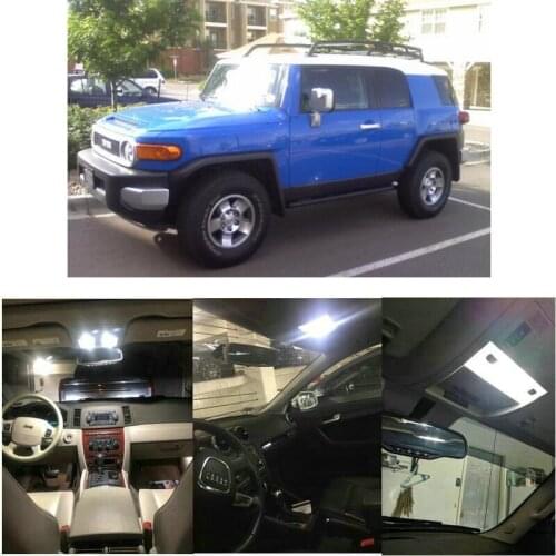 Interior Led lights For 2008 Toyota Corolla FJ Cruiser Matrix Sienna Tacoma Prius RAV4 Yaris
