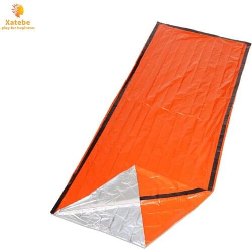 Waterproof Lightweight Thermal Emergency Blanket Bags Camping, Hiking, Outdoor, Activities PE aluminum membrane sleeping bag