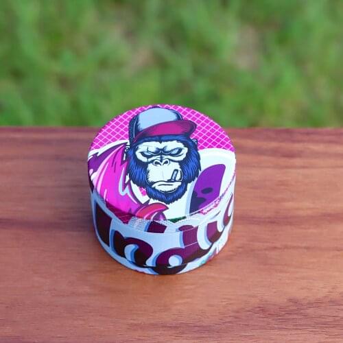 Premium Zinc Alloy 4 Layers Sturdy Smoking Herb Grinder 2.48 Inches With Cartoons Design Metal Tobacco Grinders Smoke Accessorie