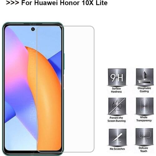 Tempered Glass For Huawei HONOR 10X LITE Screen Protector 9D Protective Glass on Honor 10X Lite 10 X Light Pelicula de vidro
