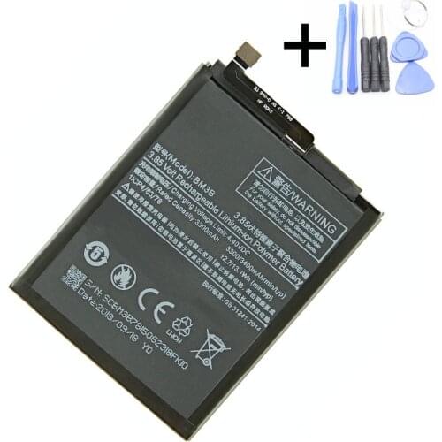 1x 3400mAh Battery Replacement For Xiaomi Mi MIX 2 /MIX 2S BM3B Smart Phone Batteries + Repair Tools kit