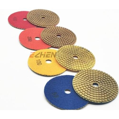 100mm Stone Copper Diamond Hand Polishing Pads Copper Bond Sharp Metal Diamond Concrete Granite Quartz marble Grinding Pads