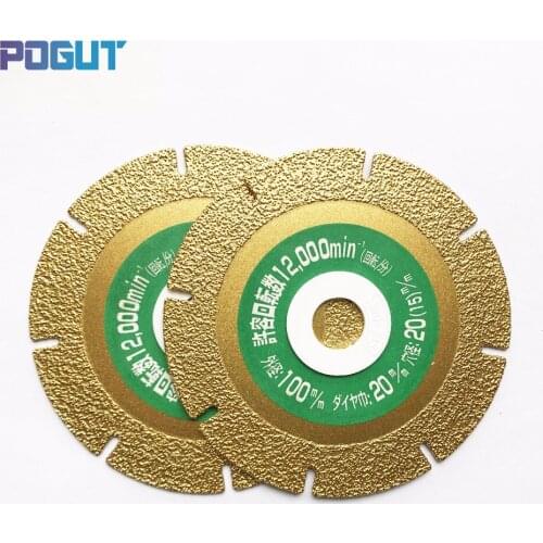 2pcs Premium Quality Segmented Cutting Disk Diamond Cutting Plate 100*20*1.6 for Glass Tile Ceramic Cutting