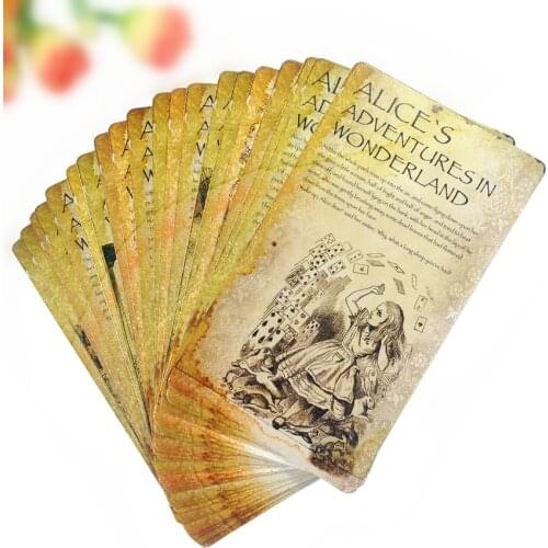 20pcs/pack/lot Cartoon Alices Adventures in Wonderland postcard set Kawaii card for students DIY bookmark Story cards for kids