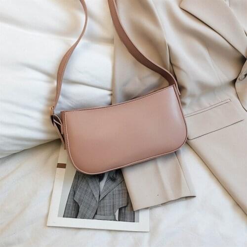 2020 baguette bag tide net red underarm bag candy color shoulder bag fashionable western style simple and versatile female bag