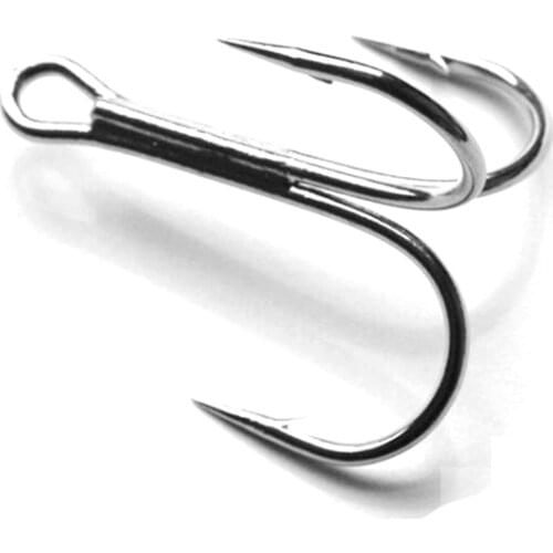 Promotion 100pcs Saltwater Fish Hooks Treble Hooks for Fishing Lures High Carbon Steel Trebles Wholesale Size 12/0 10/0 #6 #8 #1