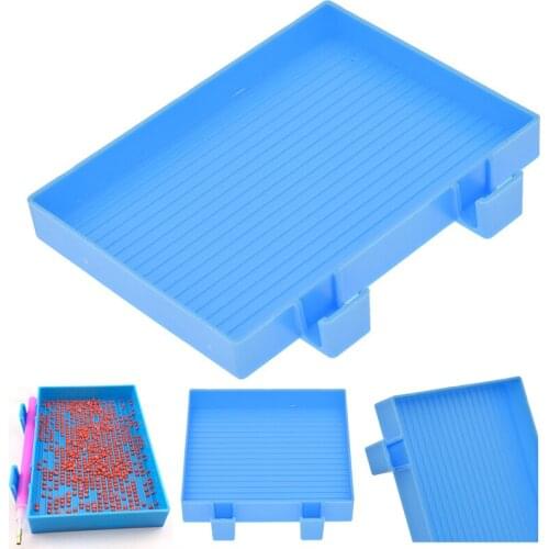 Diamond Painting Accessory Tools Dual Use Supplies Diamond Embroidery Large Tray Plastic Rhinestone Capacity Plate