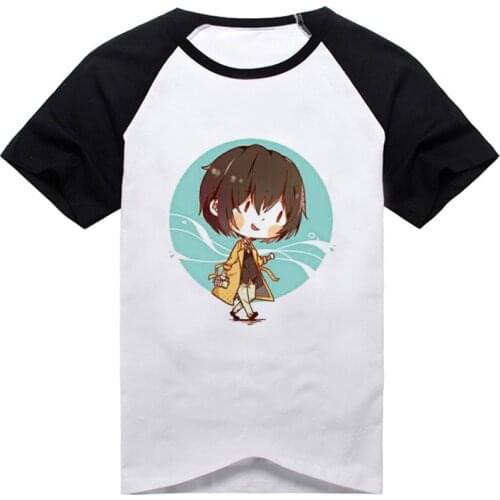 Bungou Stray Dogs Atsushi Nakajima Anime cosplay costume Osamu Dazai tshirt tee cotton tshirt