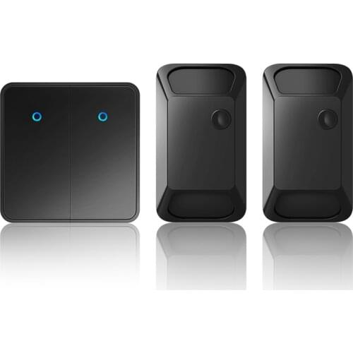 CACAZI Wireless Smart Push Switch Light 433Mhz 300M RF Remote Control AC 100V-240V Receiver 2000W Wall Panel Button Ceiling Lamp